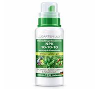 Garten Lux Engrais Universel Concentré Liquide NPK 10-10-10, 500 ml | Intérieur, balcon, jardin, potager, plantes aromatiques, extrait de Kelp, fer chélaté, oligo-éléments, 500ml=125L
