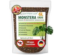 Garten Lux Monstera Terreau sans tourbe 6 en 1 contre les sciarides - Substrat aroïde - Terreau de coco, perlite, écorce de pin, biohumus, charbon de jardin + complexe secret - Drainage rapide