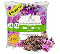 Garten Lux Terreau pour orchidées de qualité supérieure - 10 litres - Substrat pour orchidées à 6 Composants - pour Une Croissance Saine et Un Entretien Optimal de Vos Plantes d'orchidées - Substrat
