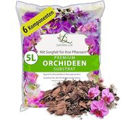 Garten Lux Terreau pour orchidées de qualité supérieure - 5 l - 6 composants - Substrat pour orchidées pour une croissance saine et un soin optimal de vos plantes d'orchidées - Substrat idéal pour