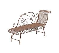 CLP Trading GmbH – Banc de jardin Karma en fer forgé, marron antique, 3 places