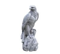 gartendekoparadies.de Belle Figure d'aigle en Pierre, Hauteur 50 cm, Empreinte au Sol 17 x 15 cm, Gris, Poids 14 kg, en Pierre moulée résistante au Gel