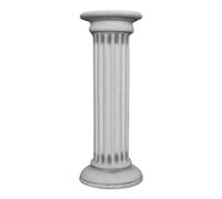 gartendekoparadies.de Colonne ronde, socle en pierre, hauteur 90 cm, surface au sol 34 cm, 73 kg, gris, résistant au gel en fonte de pierre, pour l'extérieur