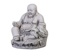 gartendekoparadies.de Figure de Pierre Massive Bouddha Amusant Pierre décoration de Jardin Moine en Pierre reconstituée, résistant au Gel