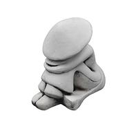 gartendekoparadies.de Figure de Pierre Massive Bouddha Chinois riziculteur Moine en Pierre reconstituée, résistant au Gel