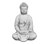 gartendekoparadies.de Figure de Pierre Massive Bouddha en Pierre reconstituée, résistant au Gel (Gris)