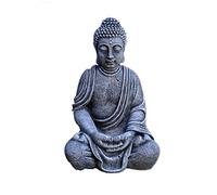 gartendekoparadies.de Figure de Pierre Massive Bouddha en Pierre reconstituée, résistant au Gel (Multicolore)