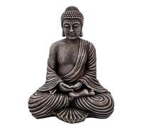 gartendekoparadies.de Figure de Pierre Massive Bouddha en Pierre reconstituée, résistant au Gel (Multicolore)