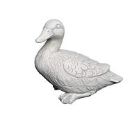 gartendekoparadies.de Figure de Pierre Massive Canard palmipèdes Oiseau en Pierre reconstituée, résistant au Gel