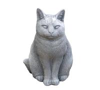 gartendekoparadies.de Figure de Pierre Massive Chat décoration de pièce décoration de Jardin en Pierre reconstituée, résistant au Gel
