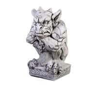 gartendekoparadies.de Figure de Pierre Massive gargouille Gardien avec épée en Pierre reconstituée, résistant au Gel