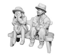gartendekoparadies.de Figure de Pierre Massive Homme et Femme sur Un Banc décoration de Jardin en Pierre reconstituée, résistant au Gel