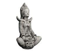 gartendekoparadies.de Figure de Pierre Massive Sarasvati Déesse hindoue Bouddha en Pierre reconstituée, résistant au Gel