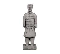 gartendekoparadies.de Figures de Pierre Massive Guerrier Chinois en Terre Cuite en Pierre reconstituée, résistant au Gel (modèle V)