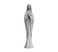gartendekoparadies.de Madonna Sainte Mère Marie, Sculpture moderne, en pierre, H. 66 cm, 10 kg, grise, résistante au gel, pour l'extérieur