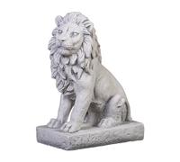 gartendekoparadies.de Magnifique Lion Gardien regardant vers la Gauche en Pierre reconstituée, résistant au Gel