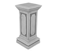 gartendekoparadies.de Piédestal en Pierre Solide, Hauteur 58 cm, encombrement au Sol 25,5 x 25,5 cm, Gris, Poids 50 kg, en Pierre moulée résistante au Gel
