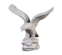 gartendekoparadies.de Pierre Massive - Aigle Oiseau Aigle de Pierre en Pierre reconstituée, résistant au Gel (Gris)