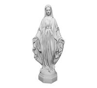gartendekoparadies.de Statue de Sainte Marie Madone en pierre coulée grise résistante au gel pour extérieur H 98 cm 60 kg