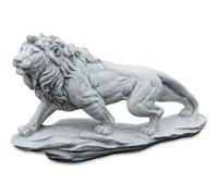 gartendekoparadies.de Statuette en pierre massive - Motif lion - Résistant au gel, Gris, 38 cm