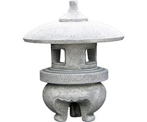 gartendekoparadies.de Super modèle Grande Lanterne Japonaise en Pierre Massive Yukimi en Pierre reconstituée, résistant au Gel