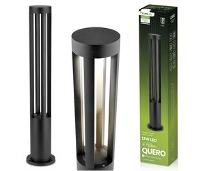Gartenleuchte Pfosten Außen Stehleuchte 12W LED 4000K QUERO 80cm LUMILED