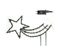 Gartenpirat Étoile filante avec piquet de terre 60 x 115 cm 350 LED blanc chaud avec fonction minuterie Décoration de Noël d'extérieur