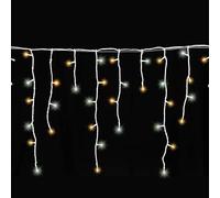 Gartenpirat Guirlande lumineuse 12 m 480 LED blanc chaud blanc froid effet neige
