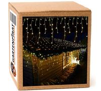 Gartenpirat Rideau lumineux 6 m 240 LED blanc chaud effet flash Noël extérieur