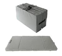 Gartenpirat Tapis de sol universel gris 200 x 100 x 10 cm 4 pièces pliable