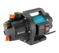 Gardena Pompe de jardin 3700/4 P Basic: Pompe d'arrosage, débit 3700 l/h, puissance 800 W, longue durée de vie grâce à un arbre en inox, boîtier en fonte, possibilité de raccord arroseur (9015-47)