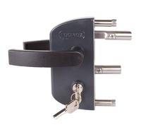 Gartentorschloss Locinox Lakz P1 Anthranzitgrau pour 40mm Profils, Réglable, Edelstahl-Mechanismus Château pour Porte Du Jardin,Gittertorschloss,Serrure Sécurité,Hoftorschloss,Battant