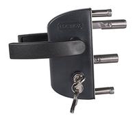Gartentorschloss Locinox Lakz P1 Noir pour 40mm Profils, Réglable, Edelstahl-Mechanismus Château pour Porte Du Jardin,Gittertorschloss,Serrure Sécurité,Hoftorschloss,Battant