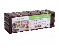 Gartenweg Lot de 8 dalles grillagées en plastique marron Grande zone de couverture 0,95 m² Chemin artificiel