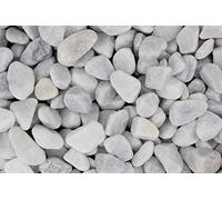 Gartenwelt Riegelsberger 5 kg de gravier de marbre Carrare lavé grain 15-25 mm gravier de marbre blanc comme neige gravier décoratif pierres décoratives jardin