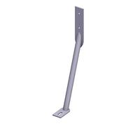 Gartenwelt Riegelsberger Ancrage anti-tempête en acier galvanisé à chaud - Protection supplémentaire pour les installations de clôture - Support de poteau - Support de clôture - ancrage de base