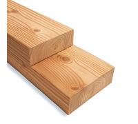 Gartenwelt Riegelsberger Bois de construction en mélèze naturel 60x160 mm 180 cm - Bois équarri raboté 4 faces et chanfreiné, poutre bois massif pour terrasse, ossature, extérieur & DIY