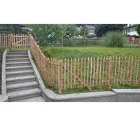 Gartenwelt Riegelsberger Clôture en lattis de châtaignier de qualité supérieure - Clôture à lattes en bois - Distance entre les lattes : 4 à 6 cm - Longueur de la clôture : 2,2 m - Hauteur : 50 cm