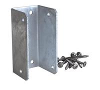 Gartenwelt Riegelsberger Kit de ferrures pour barre d'escalier avec vis à bois en acier inoxydable, support en U, 10 x 5 x 5 cm