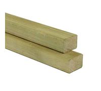 Gartenwelt Riegelsberger Latte en bois équarri, pin imprégné, 40 x 70 mm, longueur : 80 cm, pour la construction, avec 4 côtés rabotés et lisses