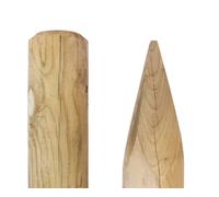 Gartenwelt Riegelsberger Piquet Ø 8 cm Longueur 75 cm Bois de résineux Imprégné de pin Bâton de support pour plantes Grimpantes Bois rond Bordure de jardin Piquet de jardin Bâton pour concombre