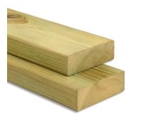 Gartenwelt Riegelsberger - Planche en pin imprégné - 4 côtés rabotés et lisses - 40 x 120 mm - Pour la construction - Longueur : 130 cm