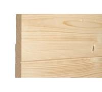 Gartenwelt Riegelsberger Planches de fibres 18,5 x 146 mm en bois d'épicéa, longueur 190 cm, rainure et ressort en bois profilé, profilé de façade, en épicéa, naturel, raboté, séché, bois de conifères