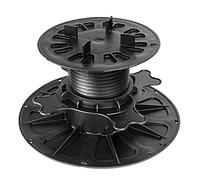 Gartenwelt Riegelsberger PRO Lot de 42 plots réglables pour dalles de terrasse, support de terrasse, support rotatif, support de plaque de support, hauteur réglable de 64 à 110 mm, 1 carton