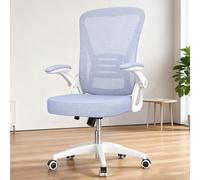 GartistGo Chaise de Bureau Ergonomique, Chaise de Bureau avec Accoudoir Relevable, Fauteuil de Bureau en Maille Respirante avec Soutien Lombaire, Dossier Inclinable et Hauteur, 360° Roulette