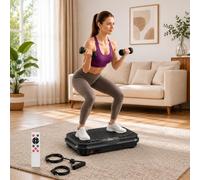 GartistGo Plateforme de Vibration d'Entraînement, Modèle 2026 avec Bandes de Résistance, 250 Vitesses Réglables pour Un Entraînement Corps Entier