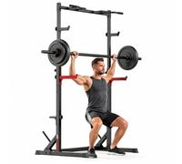 GartistGo Rack de squat multifonctionnel avec barre de traction, support de puissance entièrement réglable, capacité de charge 300 kg, cage de musculation pour l’entraînement de force à la maison