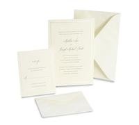 Gartner Studios Bordure Invitation de mariage + Perle de cartes de visite, Ivoire, 50-count (61007)