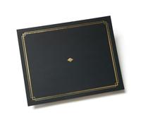 Gartner Studios Kit de certificat, comprend 6 porte-certificats noirs de 21,6 x 27,9 cm avec détails dorés