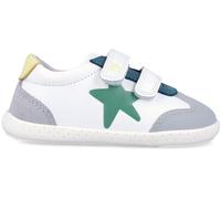 GARVALÍN 262320-C863 Chaussures de sport pour enfant avec double bande textile adhésive, bout large et semelle flexible Blanc/bleu/gris, blanc, 26 EU